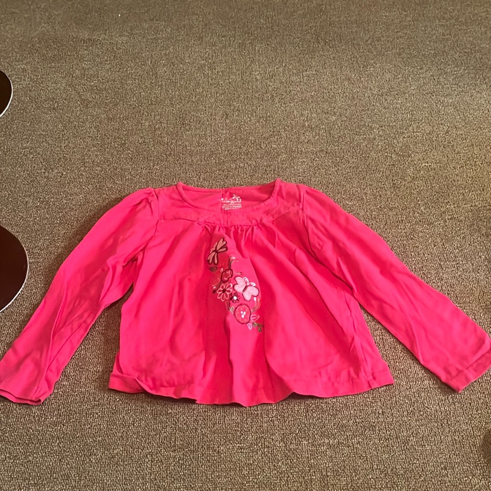 Pink 5t girls long sleeve shirt